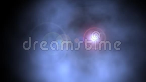 雾中抽象的光运动视频的预览图