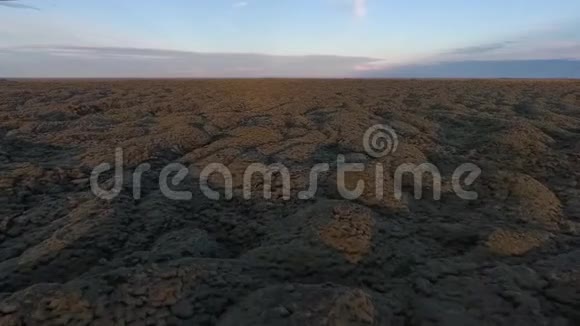 冰岛的一波冻结火山熔岩安德列夫视频的预览图