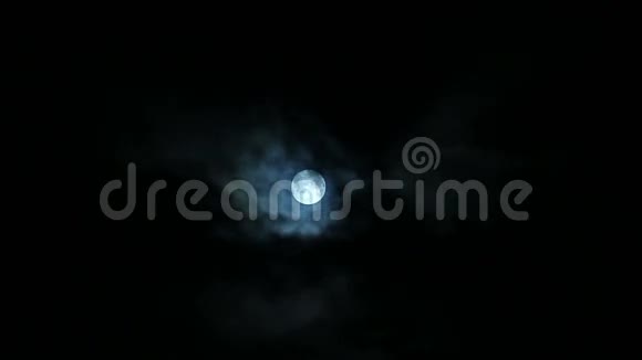 乌云夜上的满月视频的预览图