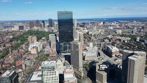 波士顿市的鸟瞰图视频的预览图