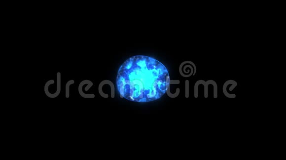 透明背景下的单个蓝细胞分裂成两个视频的预览图
