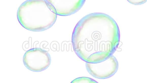 肥皂泡的循环动画高清1080阿尔法面具视频的预览图