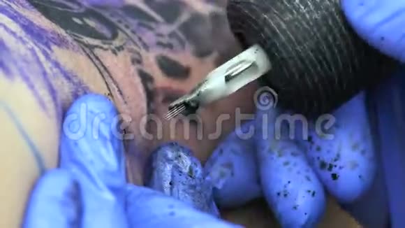 大师处理皮肤上的纹身视频的预览图