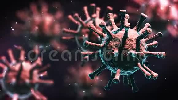 冠状病毒大流行背景动画视频的预览图