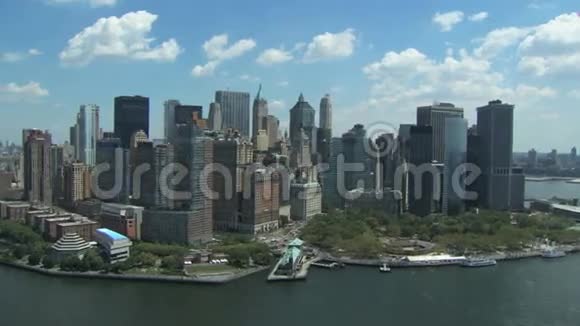 纽约市天际线空中拍摄视频的预览图