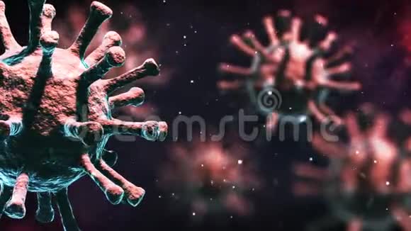冠状病毒大流行病毒动画视频的预览图