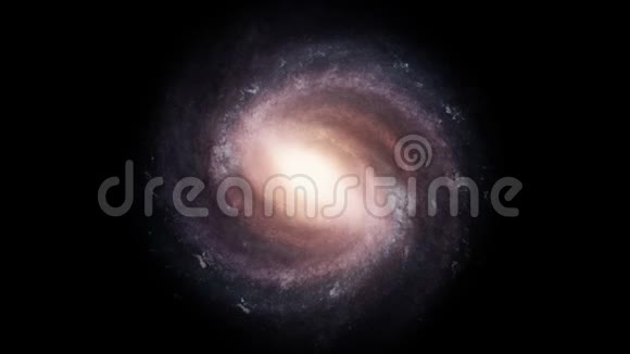 银河系在黑暗空间中的运动视频的预览图