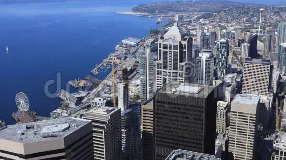 西雅图航空时间华盛顿市中心4K视频的预览图