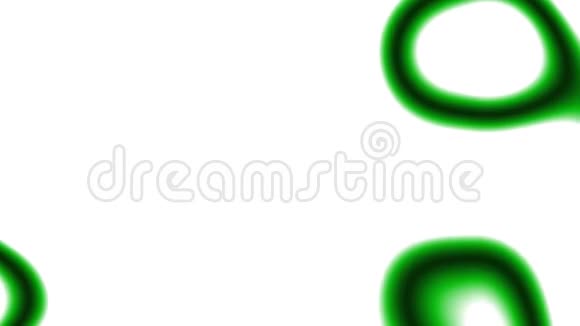 循环动画抽象彩色波浪绿色背景三维渲染视频的预览图