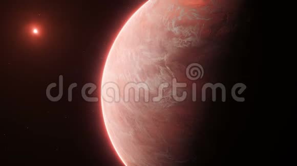 红色星球的三维动画视频的预览图