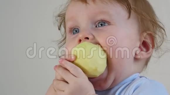 小宝宝吃苹果视频的预览图