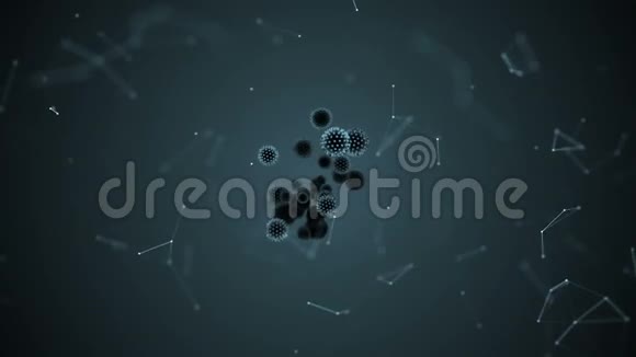 病毒细胞三维渲染概念视频的预览图
