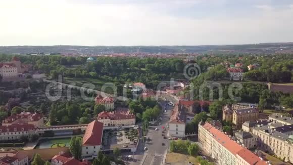 布拉格航空马拉斯特拉纳和布拉格城堡的城市景观视频的预览图