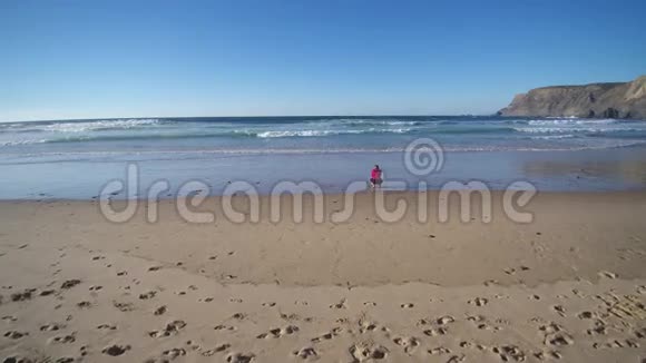 葡萄牙阿尔加维野生海滩上的照片视频的预览图