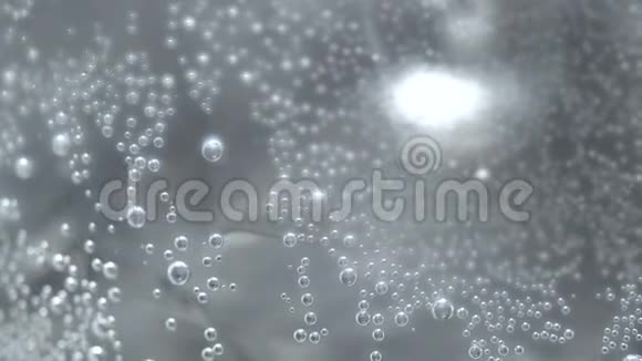 玻璃上的气泡与气泡水旋转视频的预览图