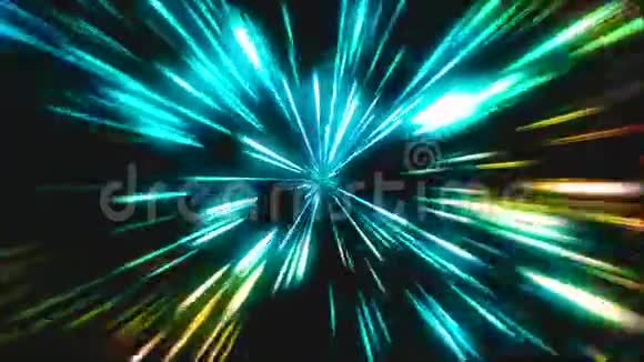 光隧道舞台无缝循环三维动画用于您的视频背景音乐会视觉表演演示舞蹈视频的预览图
