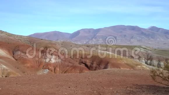 阿尔泰自然公园著名阿尔泰火星谷景视频的预览图