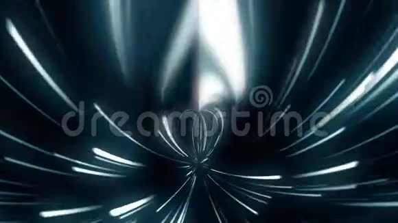 循环动画从螺旋隧道中心随机移动的径向线视频的预览图