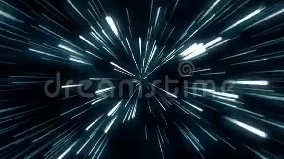 循环动画以超光速跳跃在星星之间视频的预览图