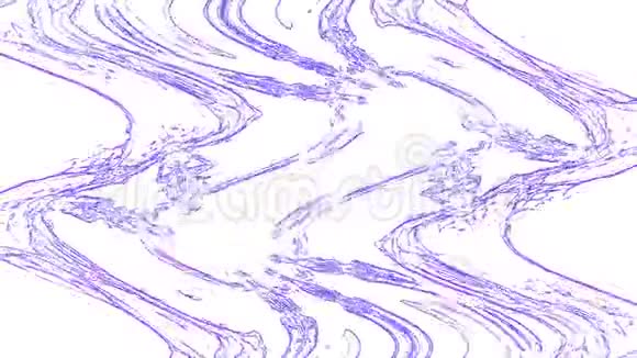 白色背景下的蓝波抽象视频的预览图