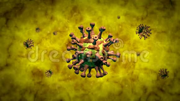 冠状病毒病毒Covid192019nCov显微镜下病毒视频的预览图