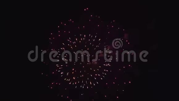五颜六色的烟花表演庆祝视频的预览图