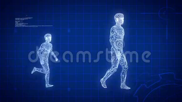 蓝色医学科学未来主义背景HDloop视频的预览图