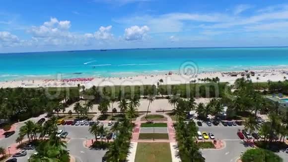 空中迈阿密海滩4k4视频的预览图
