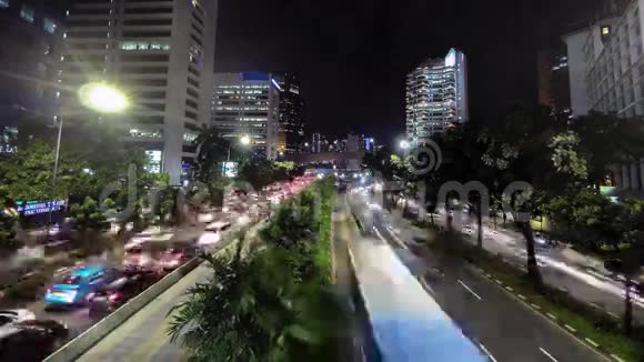 交通和车辆移动的延时录像视频的预览图