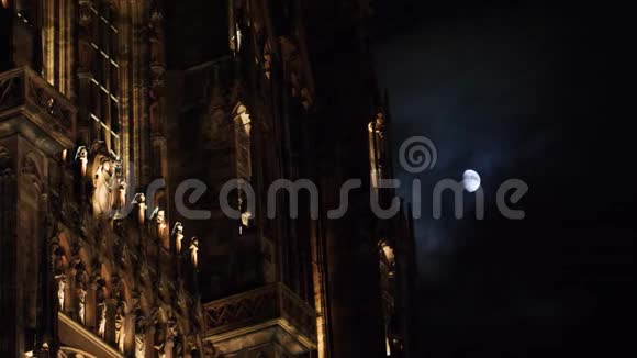 斯特拉斯堡圣母大教堂和半月视频的预览图