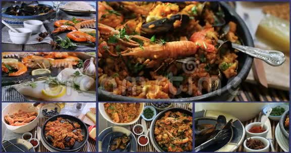 西班牙海鲜海鲜饭的搭配视频的预览图