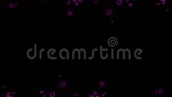 黑色背景上的紫罗兰粒子视频的预览图