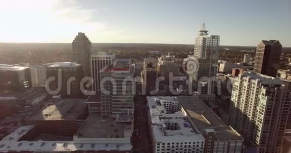 罗利市中心数控郊区空中影像全景视频的预览图