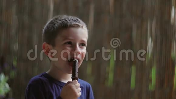 男孩从冰淇淋里爬出来视频的预览图