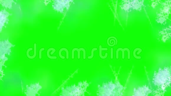 雪霜带绿屏背景视频的预览图