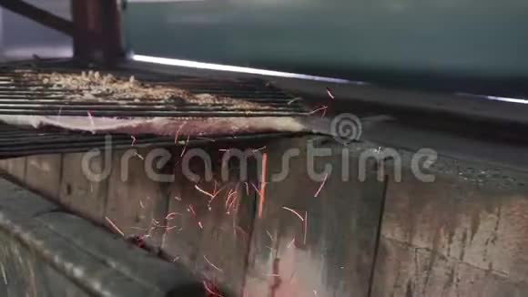 金鱼在木炭上烤视频的预览图