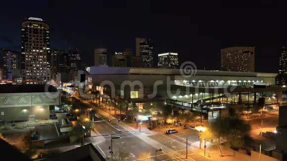 凤凰市中心夜间4K超高清延时视频的预览图