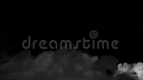 烟雾黑色背景上的雾视频的预览图