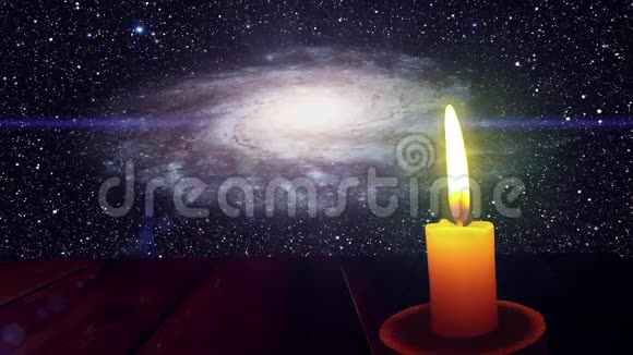 蜡烛和星系的光放大了视频的预览图