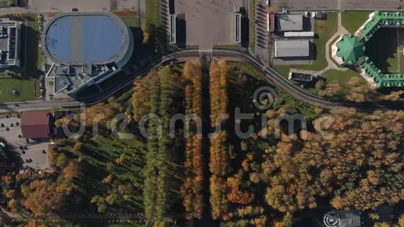 摩天大楼Lakhta中心Gazprom总部体育场泽尼特竞技场芬兰湾视频的预览图