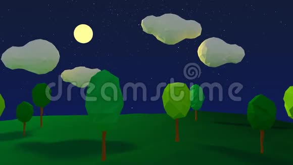 夜间景观视频的预览图