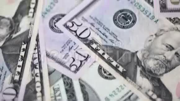 美元钞票在移动视频的预览图
