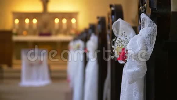 福音教会婚礼装饰视频的预览图