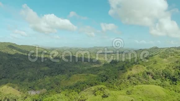 菲律宾丛林和森林鸟瞰图1视频的预览图