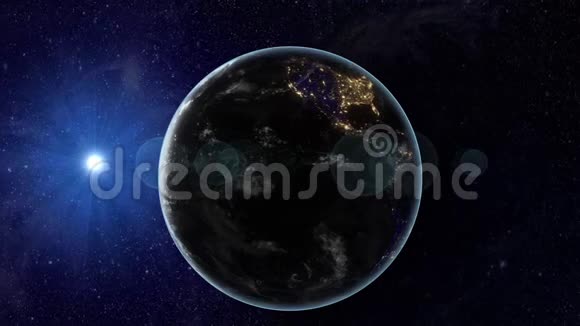 日食由地球从太空视频的预览图