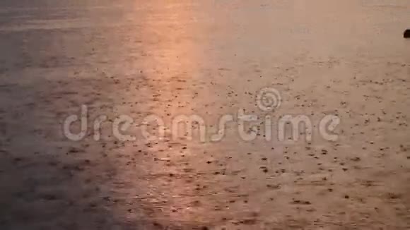 湖面上的雨滴视频的预览图