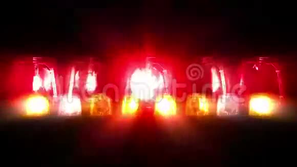 消防车灯闪烁循环视频的预览图