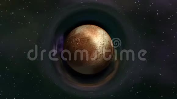 冥王星在弯曲的空间视频的预览图