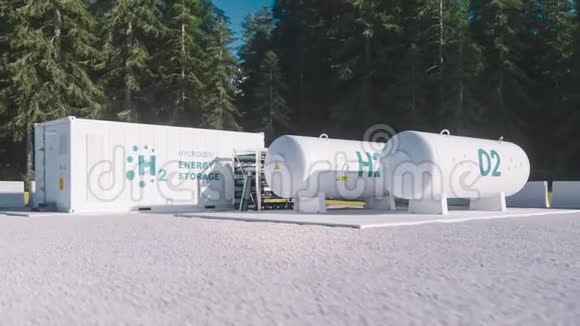 位于森林环境中的氢气净化电力设施视频的预览图