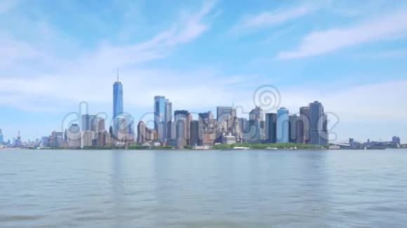 曼哈顿下城天际线超移视频视频的预览图